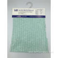 High Quality Ribbing Knitted R/T/SP Light Green Fabrics